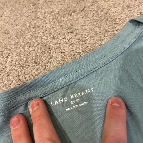 Lane Bryant 3/4 Length Sleeve V-Neck Top - Picture 5 of 6